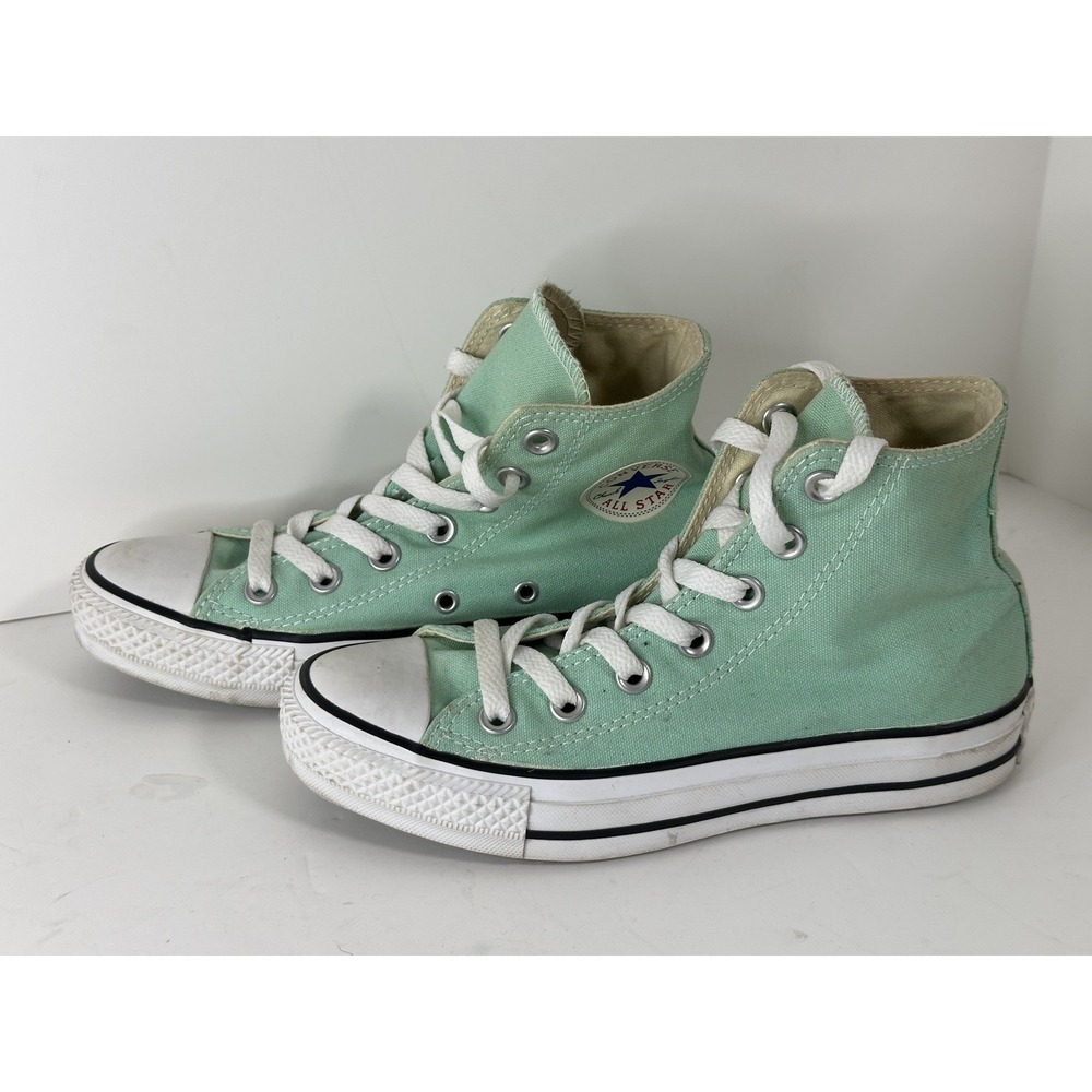 Converse, Chuck Taylor All Star Hi Top‎ Sneakers, Unisex M3/W5, Aphid Green